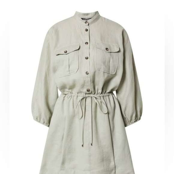 Lauren Ralph Lauren Linen Dress, Ranch Sage, size 8 NWT - Picture 6 of 6